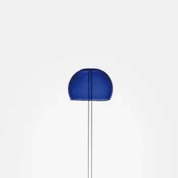 Designer Mughetto, Blue Flower - 110 x 110 x 610 mm - Set of 6