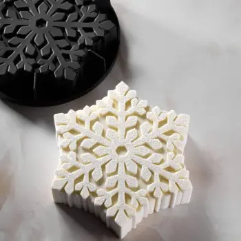 Pavoni Professional Snowflake Entremet Silicone Mold By Antonio Bachour - Ø mm x 208 mm x h 47 mm - 1100 ml