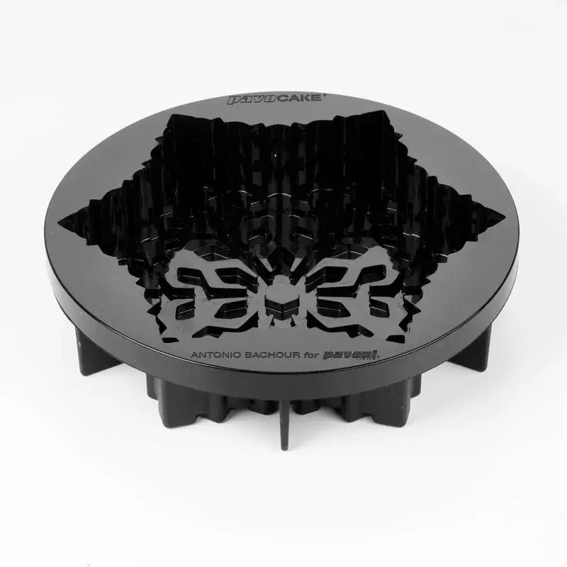 Pavoni Professional Snowflake Entremet Silicone Mold By Antonio Bachour - Ø mm x 208 mm x h 47 mm - 1100 ml