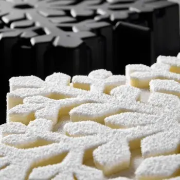 Pavoni Professional Snowflake Entremet Silicone Mold By Antonio Bachour - Ø mm x 208 mm x h 47 mm - 1100 ml