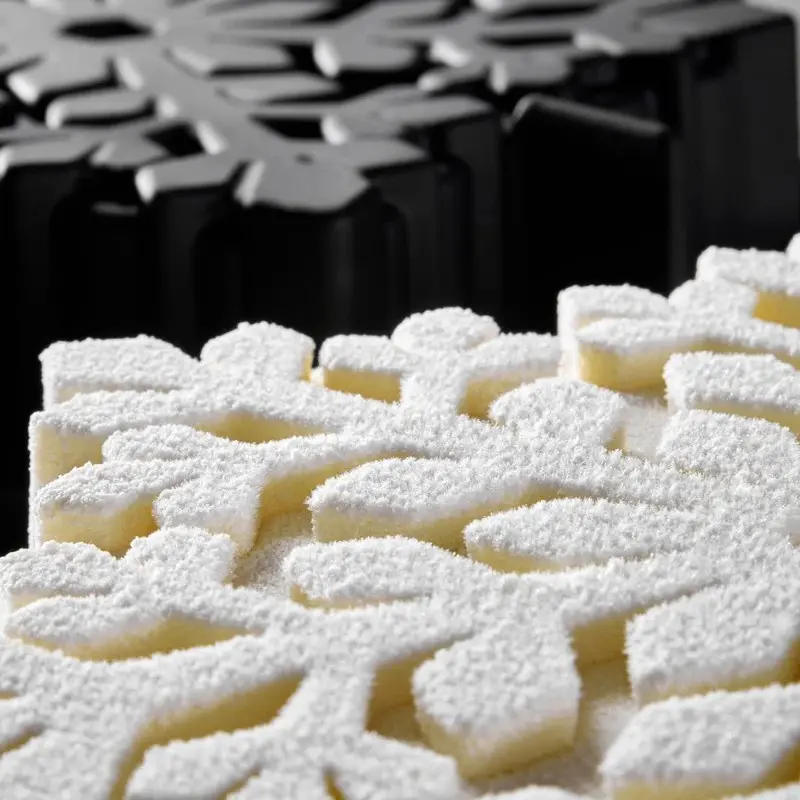 Pavoni Professional Snowflake Entremet Silicone Mold By Antonio Bachour - Ø mm x 208 mm x h 47 mm - 1100 ml