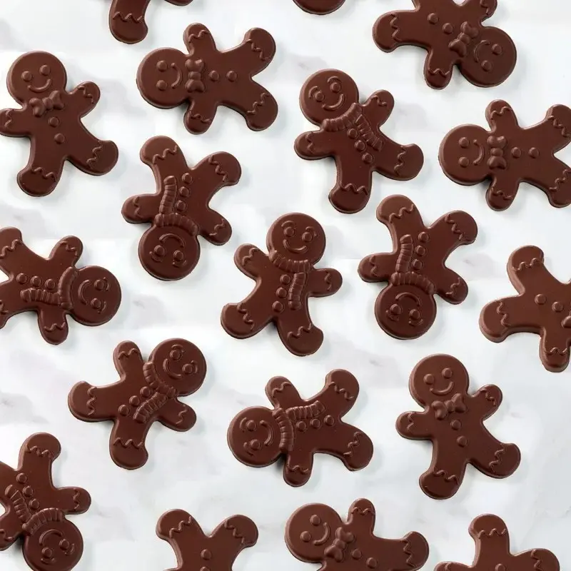 Pavoni Thermoformed Gingerman Chocolate Mold by Fabrizio Fiorani - 128 mm x 160 mm × h 40 mm - 200 gr - 2 pcs Pavoni Thermoformed Gingerman Chocolate Mold by Fabrizio Fiorani - 128 mm x 160 mm × h 40 mm - 200 gr - 2 pcs