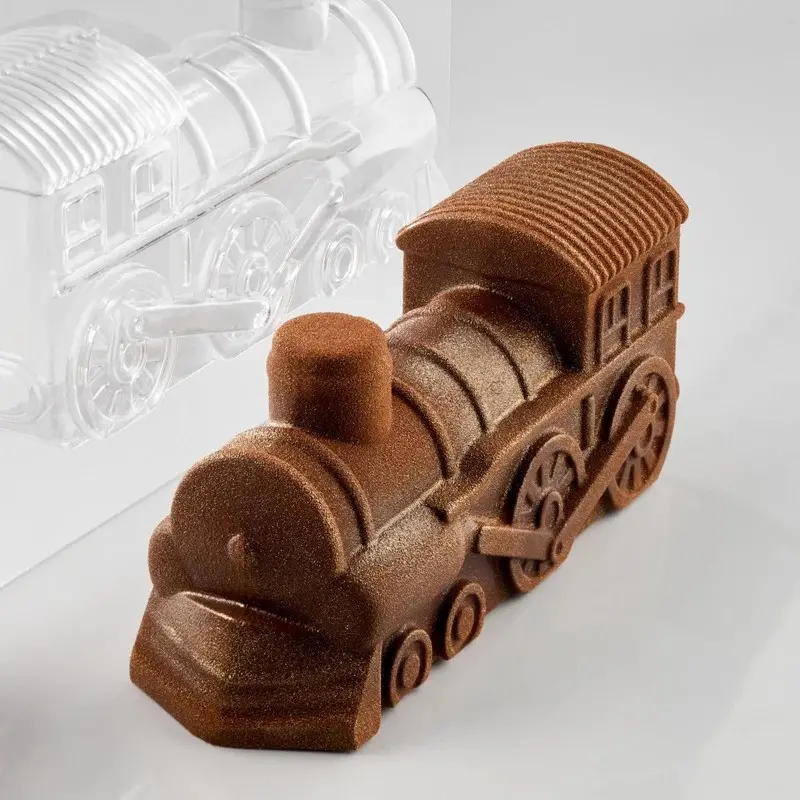 Pavoni Thermoformed Locomotive Train Chocolate Mold - 180 mm x 62 mm × h 78 mm - 200 gr - 2 pcs Pavoni Thermoformed Locomotive Train Chocolate Mold - 180 mm x 62 mm × h 78 mm - 200 gr - 2 pcs
