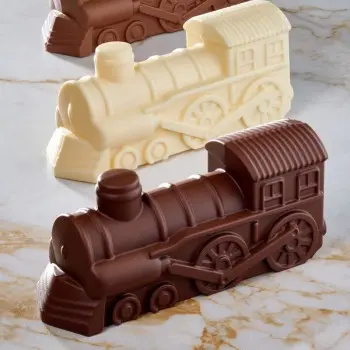Pavoni Thermoformed Locomotive Train Chocolate Mold - 180 mm x 62 mm × h 78 mm - 200 gr - 2 pcs