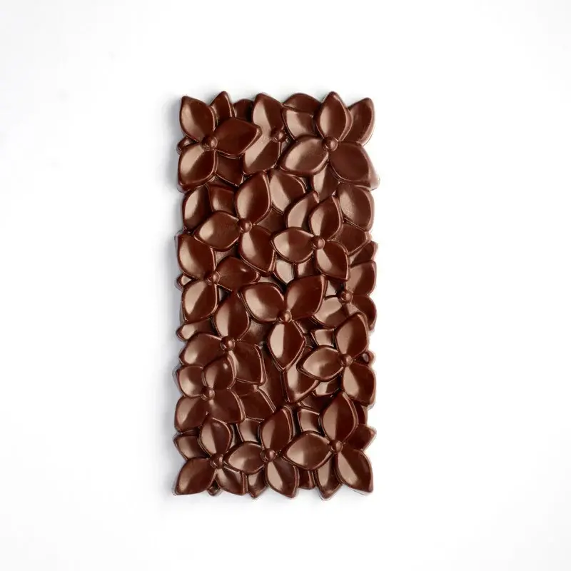 Pavoni Italia Professional Polycarbonate Bouquet Chocolate Tablet Mold - 154 mm x 77 mm h x 11 mm - 100 gr - 3 cavity Pavoni Italia Professional Polycarbonate Bouquet Chocolate Tablet Mold - 154 mm x 77 mm h x 11 mm - 100 gr - 3 cavity