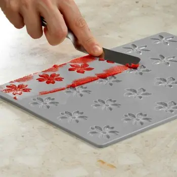 Pavoni Italia Floralia Decoration Silicone Mold by Paolo Griffa - Ø mm x 35 mm x h 2.5 mm - 24 cavity
