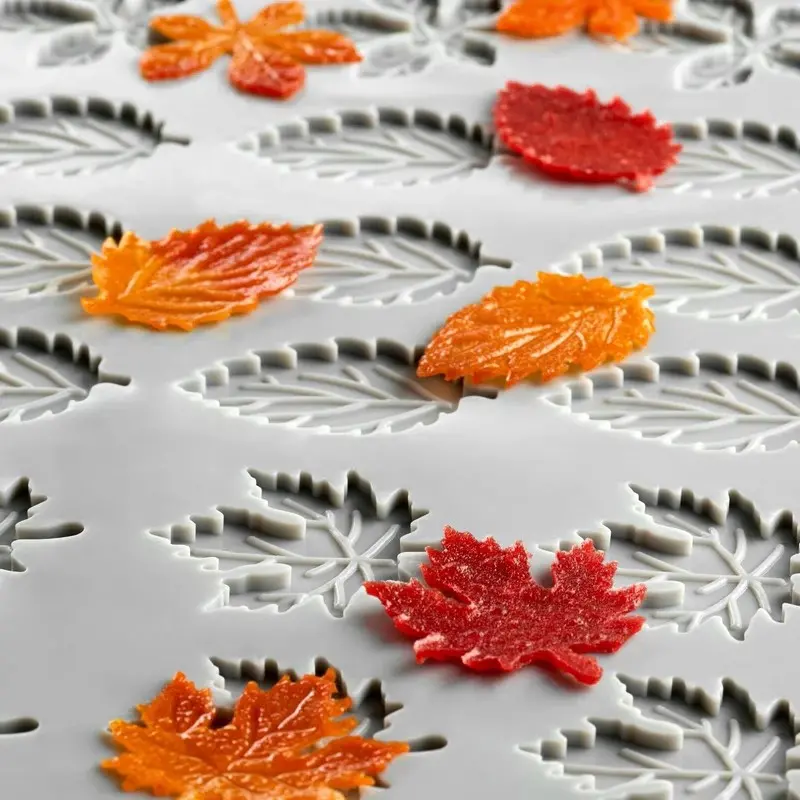 Pavoni Italia Foliage Decoration Silicone Mold by Paolo Griffa - Ø mm x 32 mm x h 2 mm - 45 cavity