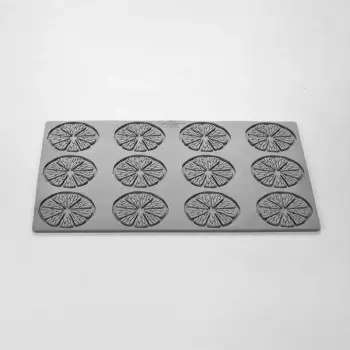Pavoni Italia Citrus Decoration Silicone Mold by Paolo Griffa - Ø mm x 60 mm x h 2 mm - 12 cavity