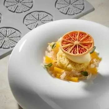 Pavoni Italia Citrus Decoration Silicone Mold by Paolo Griffa - Ø mm x 60 mm x h 2 mm - 12 cavity