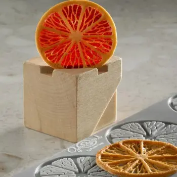 Pavoni Italia Citrus Decoration Silicone Mold by Paolo Griffa - Ø mm x 60 mm x h 2 mm - 12 cavity