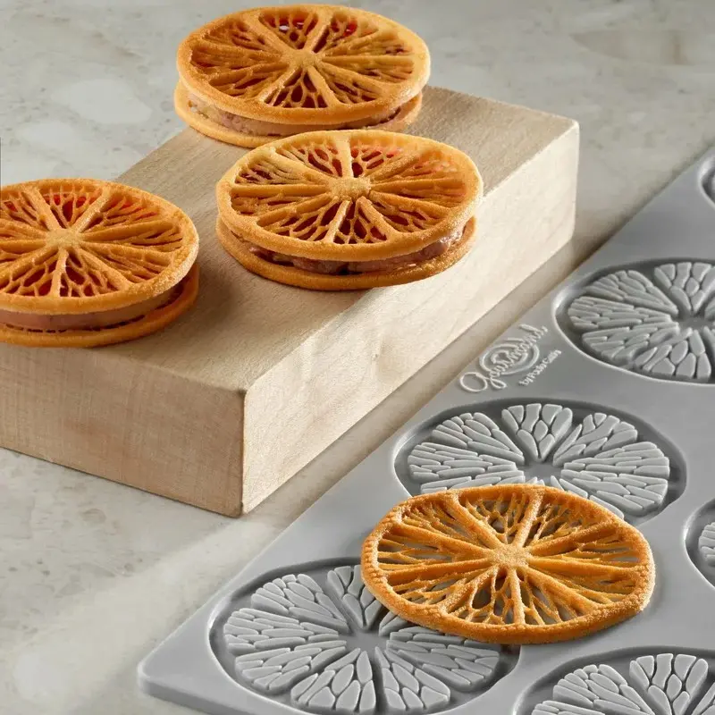 Pavoni Italia Citrus Decoration Silicone Mold by Paolo Griffa - Ø mm x 60 mm x h 2 mm - 12 cavity