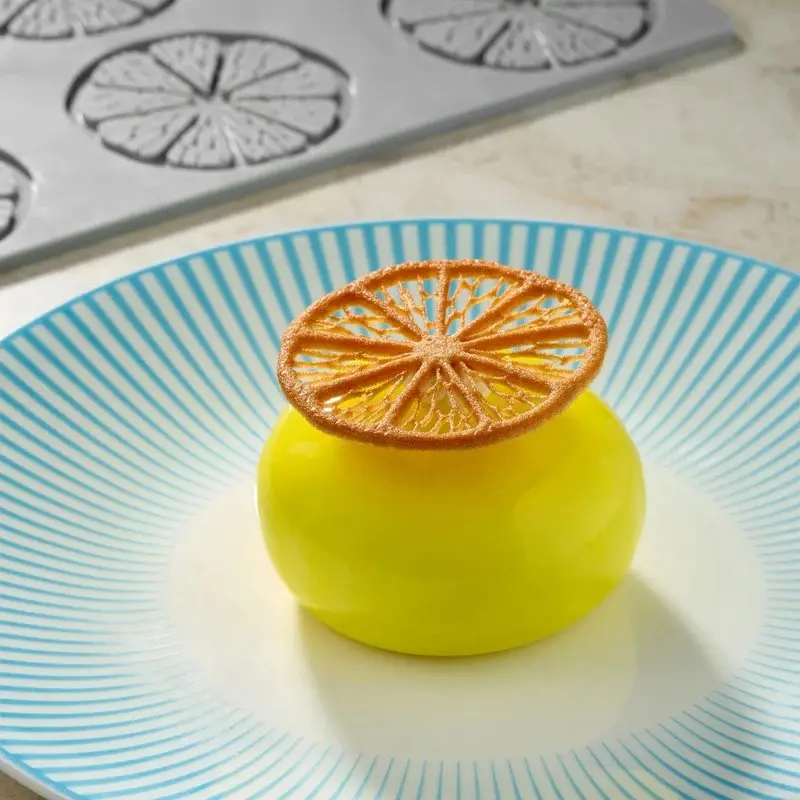 Pavoni Italia Citrus Decoration Silicone Mold by Paolo Griffa - Ø mm x 60 mm x h 2 mm - 12 cavity