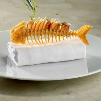 Pavoni Italia Fishbone Decoration Silicone Mold by Paolo Griffa - 120 mm x 42 mm x h 4 mm - 6 cavity