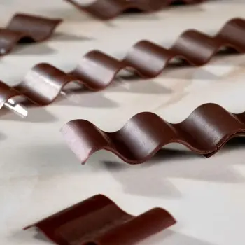 Pavoni Italia Wave Decoration & Puff Pastry Silicone Mold by Paolo Griffa - 250 mm x 250 mm