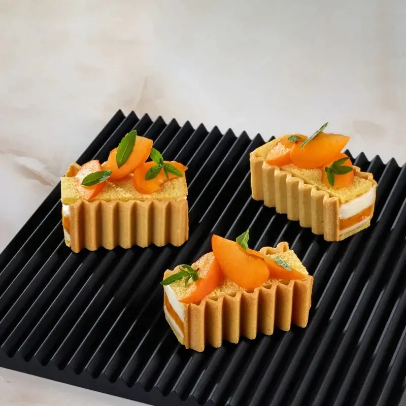 Pavoni Italia Zig Zag Decoration & Puff Pastry Silicone Mold by Paolo Griffa - 250 mm x 250 mm Pavoni Italia Zig Zag Decoration & Puff Pastry Silicone Mold by Paolo Griffa - 250 mm x 250 mm