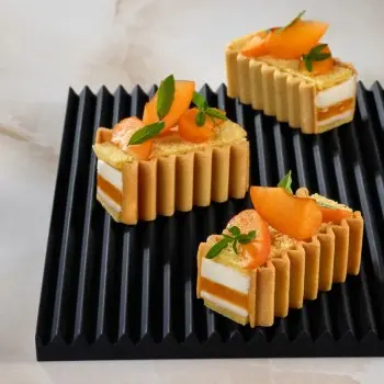 Pavoni Italia Zig Zag Decoration & Puff Pastry Silicone Mold by Paolo Griffa - 250 mm x 250 mm