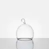 Designer Echoes Round Small Cloche With Smoker Hole - 150 x 150 x 320 mm