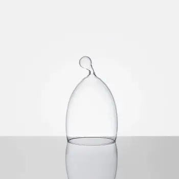 Designer Echoes Conical Medium Cloche With Smoker Hole - 256 x 256 x 296 mm