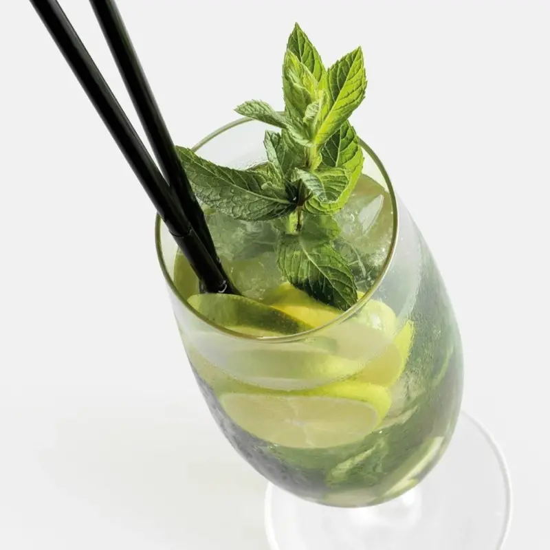 Designer Cucumber Long Drinks Glass - 120 x 120 x 330 mm - Set of 6