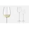 Designer Modigliani White Wine Glass - 120 x 120 x 330 mm - Set of 6