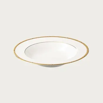 Noritake Rochelle Gold Collection Soup Plate 21.5cm - Set of 4