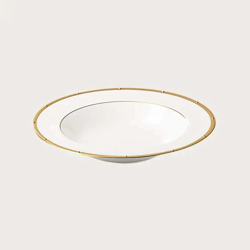 Noritake Rochelle Gold Collection Soup Plate 21.5cm - Set of 4