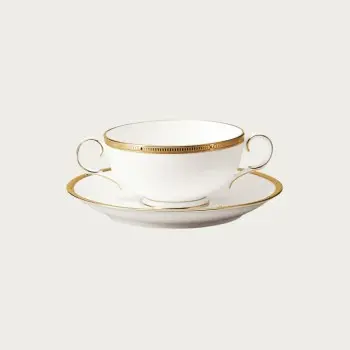 Noritake Rochelle Gold Collection Cream Soup Cup 275ml - Set of 4