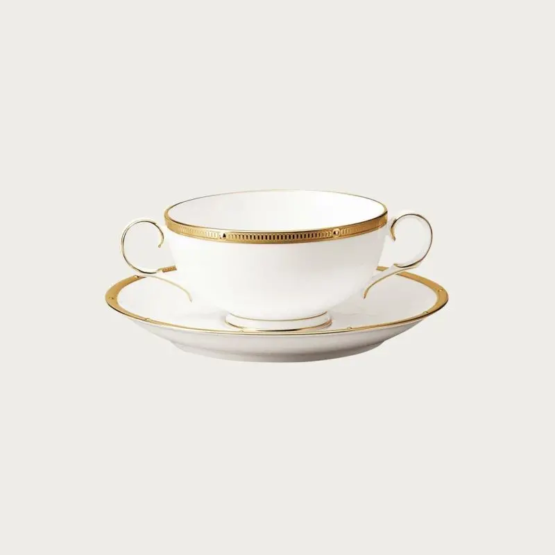 Noritake Rochelle Gold Collection Cream Soup Cup 275ml - Set of 4
