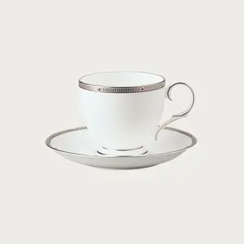 Noritake Rochelle Platinum Collection Tea/Coffee Cup 250ml - Set of 4
