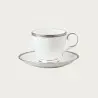 Noritake Rochelle Platinum Collection Tea/Coffee Cup 250ml - Set of 4