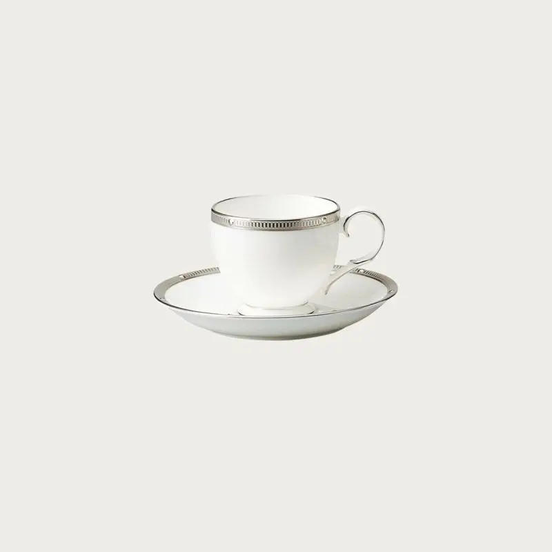 Noritake Rochelle Platinum Collection Espresso Saucer 12cm - Set of 4 Noritake Rochelle Platinum Collection Espresso Saucer 12cm - Set of 4