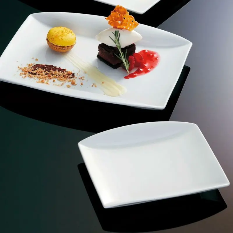 Noritake Grandir Collection Rectangular Plate 23cm - Set of 4