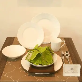 Noritake Cher Blanc Collection Plate 21.5cm - Set of 4