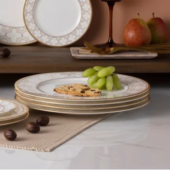Noritake Trefolio Gold Collection Dinner Plate 28cm - Set of 4