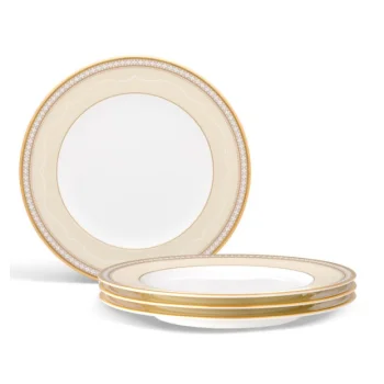 Noritake Trefolio Gold Collection Salad Plate 22cm - Set of 4