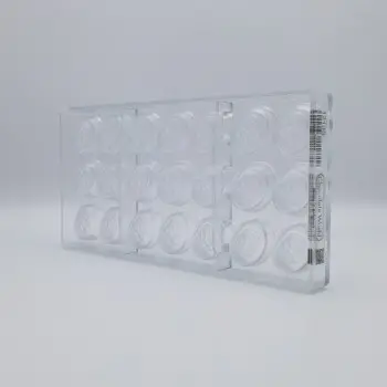 Polycarbonate Día de los Muertos Chocolate Mold - 107 mm x 40 mm x h 17 mm - 52gr - 6 cavity