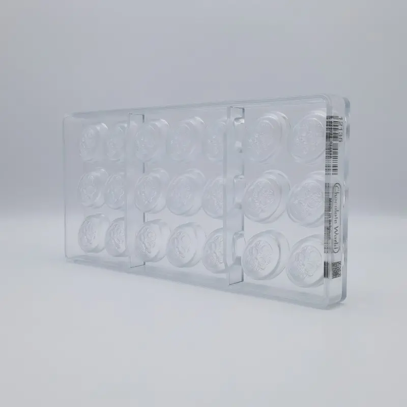 Polycarbonate Día de los Muertos Chocolate Mold - 107 mm x 40 mm x h 17 mm - 52gr - 6 cavity