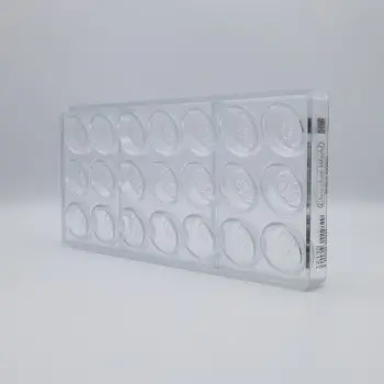 Polycarbonate Día de los Muertos Chocolate Mold - 107 mm x 40 mm x h 17 mm - 52gr - 6 cavity
