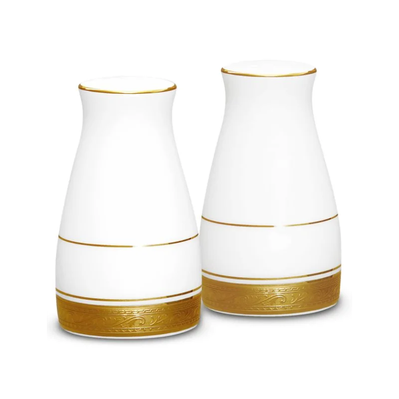 Noritake Crestwood Gold Collection Salt Shaker H8.5cm 7Holes - Set of 2
