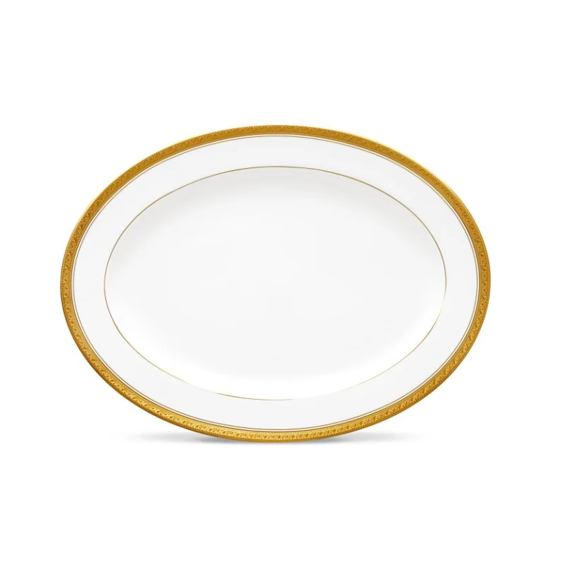 Noritake Crestwood Gold Collection Oval Platter 40cm