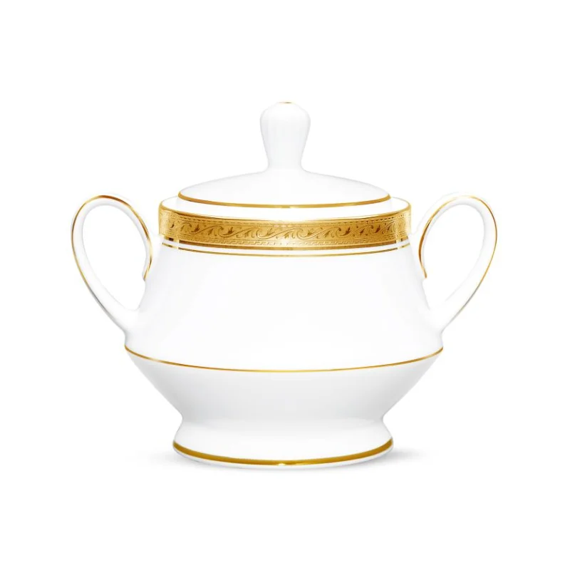 Noritake Crestwood Gold Collection Sugar Bowl with Cover 370ml Noritake Crestwood Gold Collection Sugar Bowl with Cover 370ml