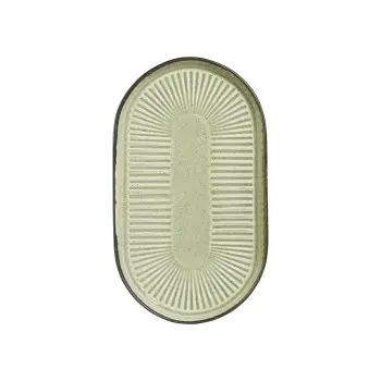 Porline Hightlight Pine Collection Sun Oval Platter 28 cm - Set of 12