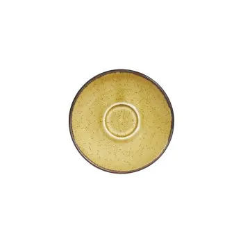 Porline Highlight Mustard Collection Saucer For Espresso Cup 12 cm - Set of 48