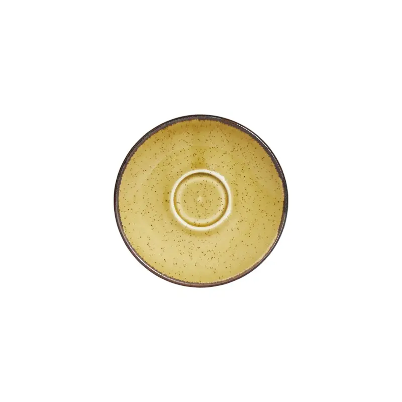 Porline Highlight Mustard Collection Saucer For Espresso Cup 12 cm - Set of 48