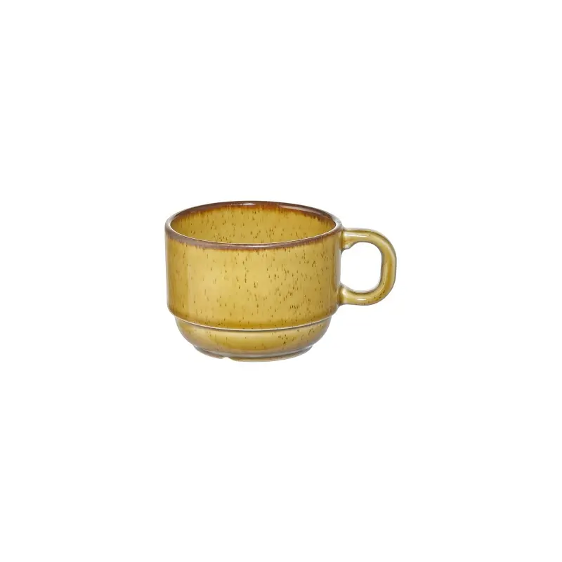 Porline Highlight Mustard Collection Tea Cup 180 Cc - Set of 24