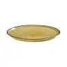 Porline Highlight Mustard Collection Sun Flat Plate 28 cm - Set of 6