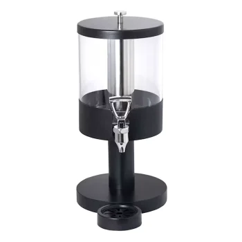 Creations Buffet Juice Dispenser With Stand 8 in x 10 1/2 in x 18 in (1 Gal) Stainless Steel And Black