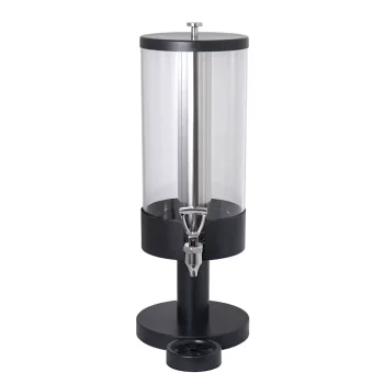 Creations Buffet Juice Dispenser With Stand 8 in x 10 1/2 in x 23 3/4 in (3 Gal) Stainless Steel And Black