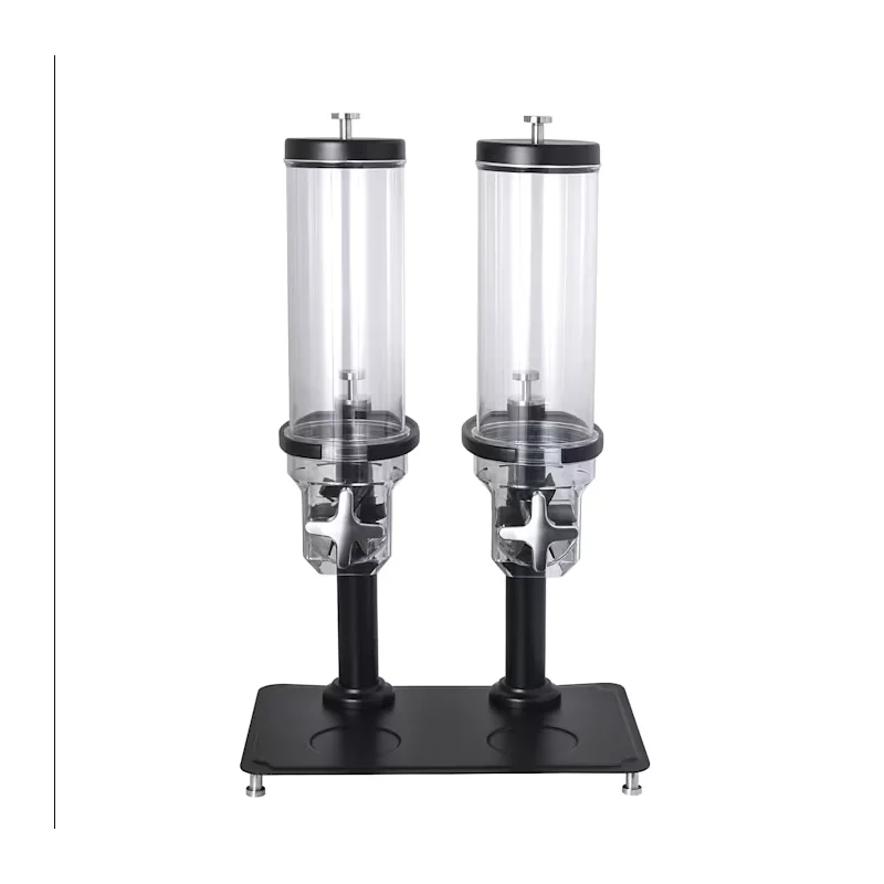 Creations Buffet Double Cereal Dispenser 17 1/8 in x 11 1/4 in x 27 3/8 in (3.8 qt Per Cylinder) Stainless Steel And Black Creations Buffet Double Cereal Dispenser 17 1/8 in x 11 1/4 in x 27 3/8 in (3.8 qt Per Cylinder) Stainless Steel And Black