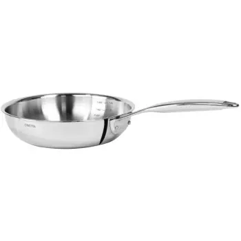 Cristel Stainless Steel 2-Side Handles Frying Pan (Ultraply®) - 11"